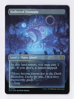 Hallowed Fountain (Borderless) (Foil) 0347 (R) MTG Lorwyn Eclipsed (ECL) - Image 2