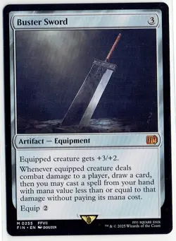 Buster Sword - M0255 - Regular - NM - Final Fantasy Magic the Gathering - Image 1