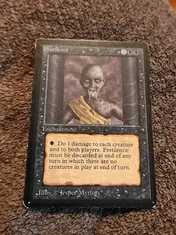MTG Magic: The Gathering Pestilence - BETA - Black Bordered - NM! - Image 1