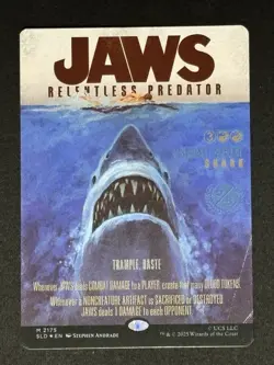Jaws, Relentless Predator (Rainbow Foil) Secret Lair Drop Foil - Image 1