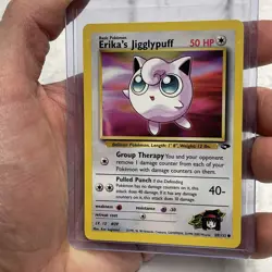 Erika's Jigglypuff 69/132 Unlimited Pokemon Gym Challenge NM/MT Common Vintage - Image 2