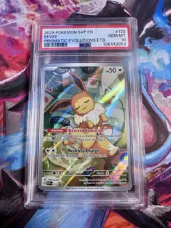 2025 POKEMON SVP EN-SV BLACK STAR PROMO #173 EEVEE PSA 10 - Image 1