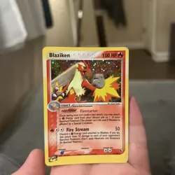 Blaziken 3/109 Ruby and Sapphire Holo Pokemon TCG Holo Rare MP - Image 1