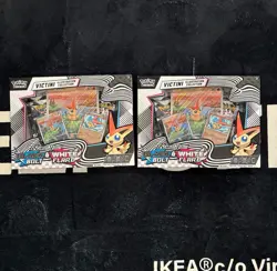 Pokemon TCG Black Bolt & White Flare Victini Illustration/Poster Collections NEW - Image 1