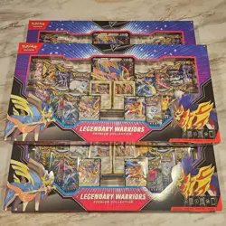 3x Pokemon TCG Legendary Warriors Premium Collection New Factory Sealed LOT OF 3 - Image 1