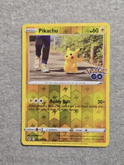 Pokemon TCG Pikachu Pokemon Go 027/078 Reverse Holo Common - Image 1