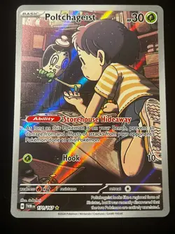 Poltchageist Illustration Rare Pokemon 2024 Twilight Masquerade 171/167 NM - Image 1