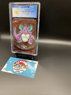 CGC Pristine 10 Pokemon Game Topps Chrome 2000 Nidoking TV Rare Series 1 - Image 2