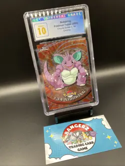 CGC Pristine 10 Pokemon Game Topps Chrome 2000 Nidoking TV Rare Series 1 - Image 3