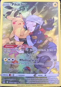 Pokemon TCG Pikachu TG05/TG30 - Lost Origin Trainer Gallery Holo - Near Mint - Image 1