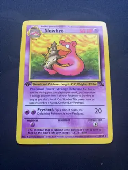 Pokemon TCG Slowbro Fossil 43 Regular 1st Edition Uncommon - Image 1