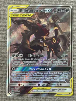 Pokemon Umbreon & Darkrai GX - SM241 SM Promos Promo NM - Image 1