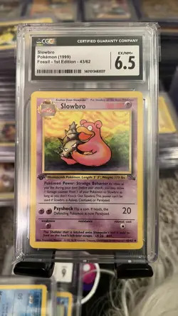 Pokemon TCG Slowbro Fossil 43 Regular 1st Edition Uncommon - Image 1