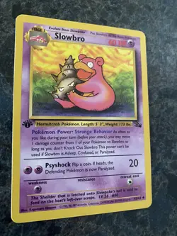 1999 Pokemon TCG - 1st Edition - Fossil - Slowbro - Non-Holo - #43 - NM - Image 3