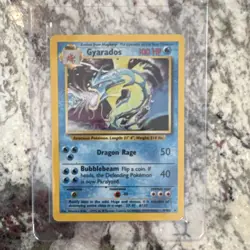 Pokemon TCG Gyarados Base Set 6/102 Holo 1999-2000 Wizards Copyright Holo Rare - Image 1