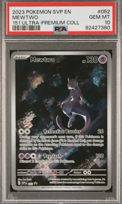 PSA 10 - Pokemon Scarlet & Violet 151 Mewtwo Promo 052 - Image 3