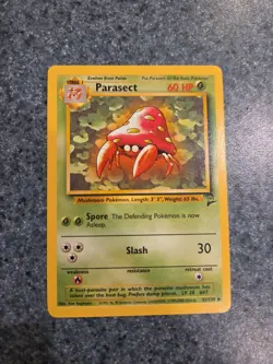 Parasect 55/130 Pokemon Base Set 2 Unlimited Vintage LP - Image 1