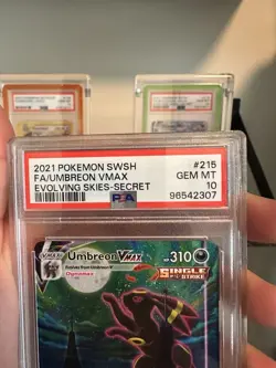 2021 Pokemon SWSH Full Art Umbreon VMAX Evolving Skies Alt Art #215 PSA 10 - Image 5