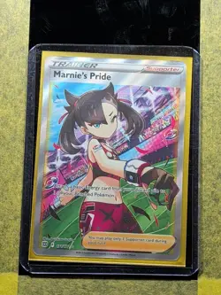 042 - Original Owner Marnie's Pride Full Art Pokemon 171/172 Brilliant Stars - Image 3