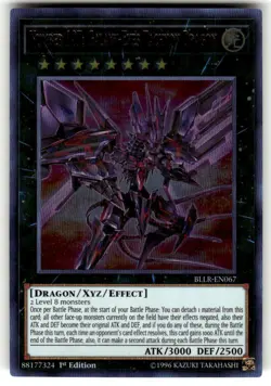 Yugioh Number 107: Galaxy-Eyes Tachyon Dragon BLLR-EN067 Ultra Rare 1st Ed NM - Image 1