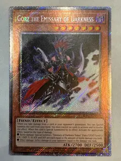 YUGIOH- Gorz the Emissary of Darkness - RA03-EN210 - Platinum Secret Rare - Image 1