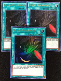 Yugioh Black Whirlwind BLAR-EN060 1ST Ultra x3 (NM) - Image 1