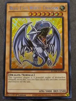 Blue-Eyes White Dragon BLMM-EN001 Secret Rare NM 1st Edition Yu-Gi-Oh! - Image 1