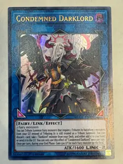 YUGIOH- Condemned Darklord - DUOV-EN006 - Ultra Rare - 1st Edition - Image 1