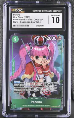 Perona OP09-034 One Piece Illustration Box Vol.4 CGC 10 - Image 1