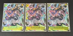 (3x) Monkey.D.Luffy OP10-111 R Rare Alt Art ONE PIECE TCG Royal Blood ENGLISH NM - Image 1
