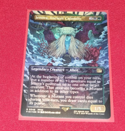 Magic the Gathering Jenova, Ancient Calamity Borderless Foil Final Fantasy Used - Image 1