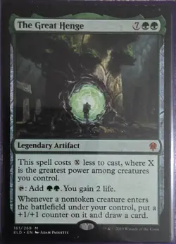 MTG Magic the Gathering The Great Henge (161/533) Throne of Eldraine NM - Image 1