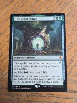 MTG Magic the Gathering The Great Henge (161/533) Throne of Eldraine LP - Image 1