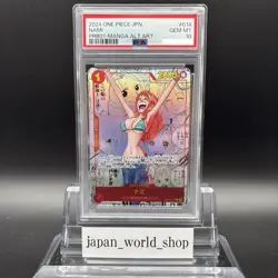 PSA 10 Nami OP01-016 Manga Alt Art ONE PIECE Card The Best Japanese PRB-01 - Image 1