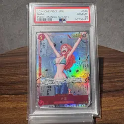 PSA 10 ONE PIECE Card Nami OP01-016 Manga Alt Art The Best Japanese PRB-01 - Image 1