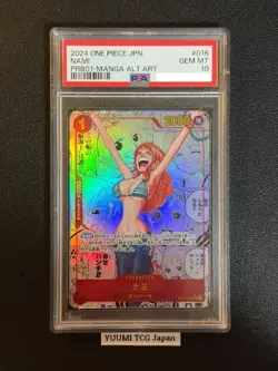 PSA 10 Nami OP01-016 Manga Alt Art ONE PIECE Card The Best Japanese PRB-01 - Image 1