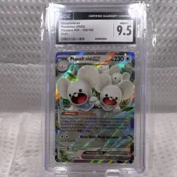 Pokemon Maushold ex SV04 Paradox Rift 155/182 CGC 9.5 Holo Double Rare EX Card - Image 1