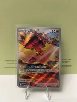 Pokemon TCG Magby 186/182 Paradox Rift Illustration Rare Card NM/M Condition - Image 1