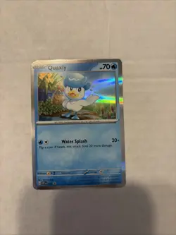 Pokemon Quaxly SVP 003 Scarlet & Violet Promo Card Holo NM - Image 1
