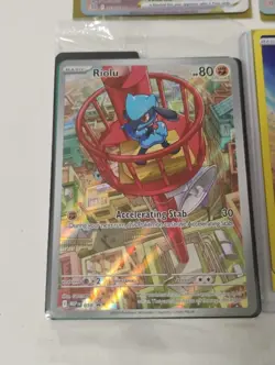 Pokemon Whimsicott, Shaymin Secret Rare/Riolu Sealed Promo/Full Art Holo Cards - Image 4