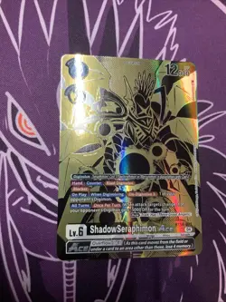 ShadowSeraphimon Ace Rise of Digimon Alt Art SR BT18-071 NM Digimon Card Game - Image 1