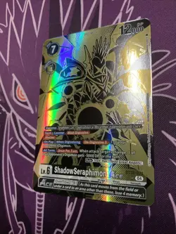 ShadowSeraphimon Ace Rise of Digimon Alt Art SR BT18-071 NM Digimon Card Game - Image 2