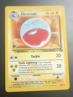 Pokemon TCG Electrode Non-Holo Rare Card 18/64 Jungle Unlimited MP - Image 1
