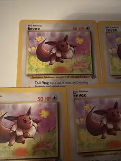 Pokemon Eevee TCG Card Jungle Set 51/64, NM Condition Lot of 4! - Image 5