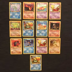 Vtg Pokemon 1st Edition 13 Card Lot FRENCH FRANCAIS- Fossil, T Rocket LP WOTC - Image 2