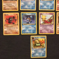 Vtg Pokemon 1st Edition 13 Card Lot FRENCH FRANCAIS- Fossil, T Rocket LP WOTC - Image 5