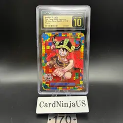 CGC PRISTINE 10 Luffy P-110 Premium Card Collection ONE PIECE DAY 25 Japanese - Image 1