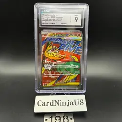 CGC MINT 9 Mega Hawlucha ex MA 229/193 MEGA Dream ex M2a Pokemon Card Japanese - Image 1