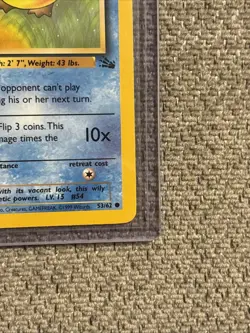 Pokemon TCG Psyduck Card 53/62 Common Fossil 1st Edition Non-Holo NM Condition - Image 2