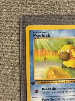 Pokemon TCG Psyduck Card 53/62 Common Fossil 1st Edition Non-Holo NM Condition - Image 4